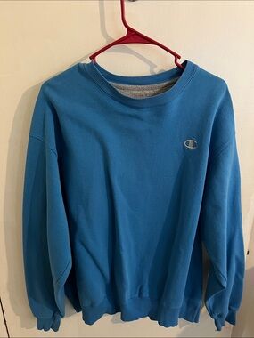 Champion Men’s Crewneck Sweatshirt - Teal Blue